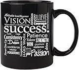 Success Black Ceramic Coffee Mug