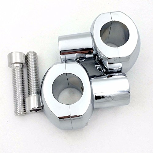Httmt Mt030-017-25-Cd Chromed 1 Inch (25Mm) Handlebar Risers Compatible With 1 Inch Handlebars Compatible With Suzuki Kawasaki Ducati Harley-Davidson #TOP5