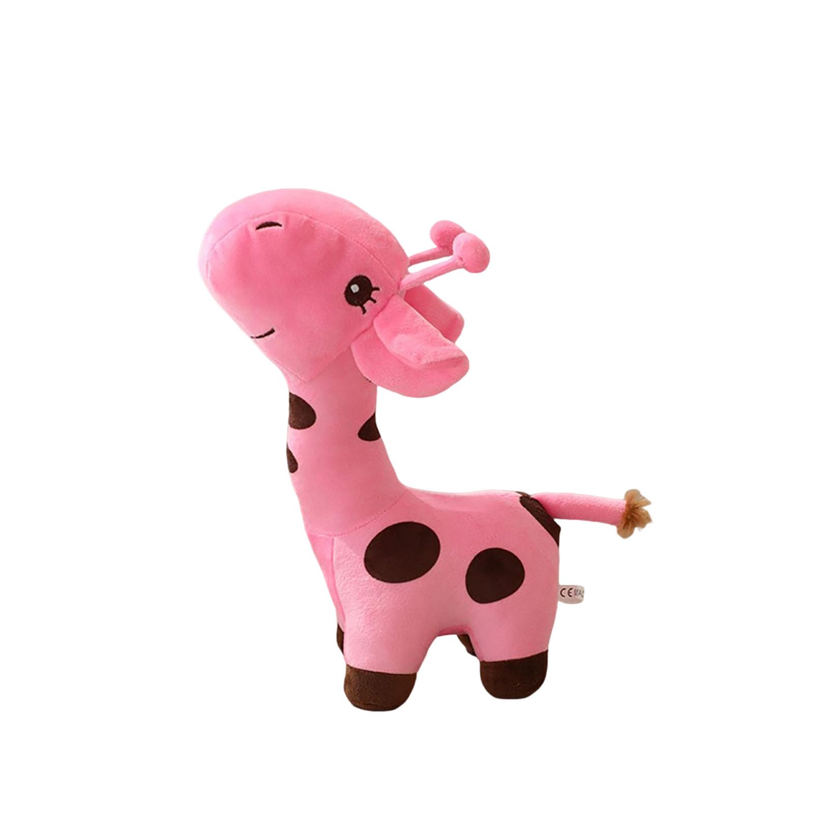 JORCEDI Giraffe Plush Toy, Soft Fluffy Stuffed Giraffe, Adorable Kawaii Animal Cuddly for Kids & Home Decor. (50cm,pink)