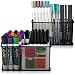 Large Magnetic Pencil Holder Set of 2 - Mesh Storage Baskets with Extra Strong Magnets - Perfect Marker and Pen Organizer Set Holds Securely Your Whiteboard and Locker Accessories