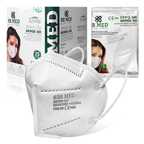 AIESI® 25 Mascherine FFP2 KN95 senza valvola a 5