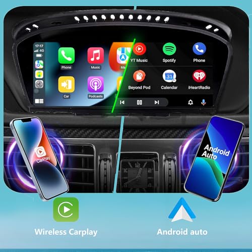 Pantalla táctil Linux 8.8" para BMW con CarPlay y Android Auto miniatura 2