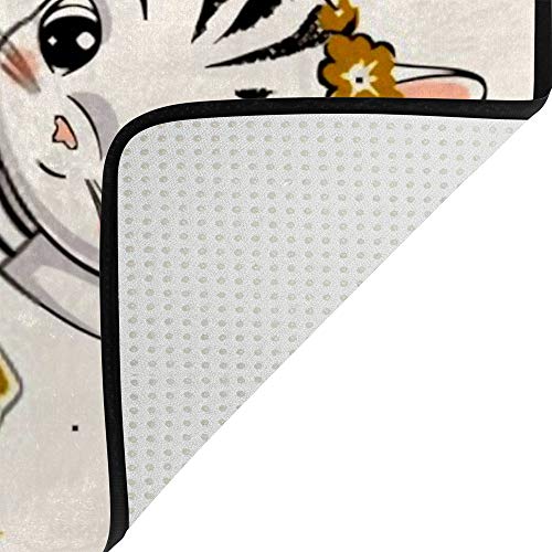 Tapis enfant microfibre corail doux et lavable salon - 5