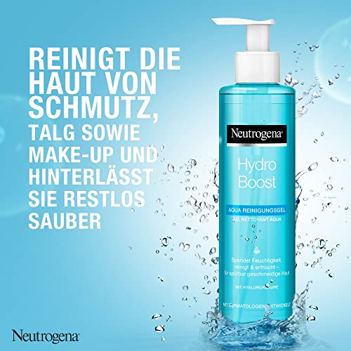 Neutrogena Hydro Boost Gesichtsreinigung, Aqua Reinigungsgel mit Glycerin und Hyaluron, Make-Up Entferner, 200ml - Image 3