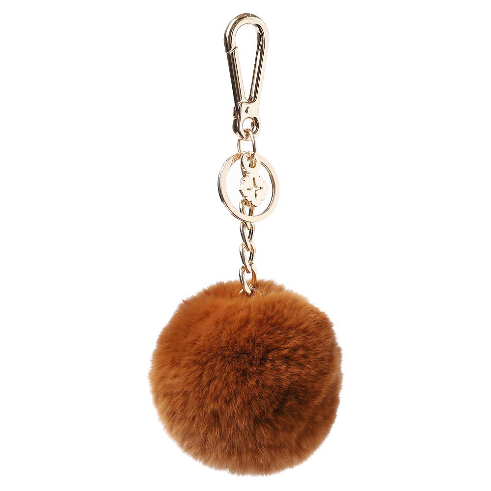 miss fong Pom Pom Keychain Accessories for Women, Puff Ball Fur Ball Bag Charm