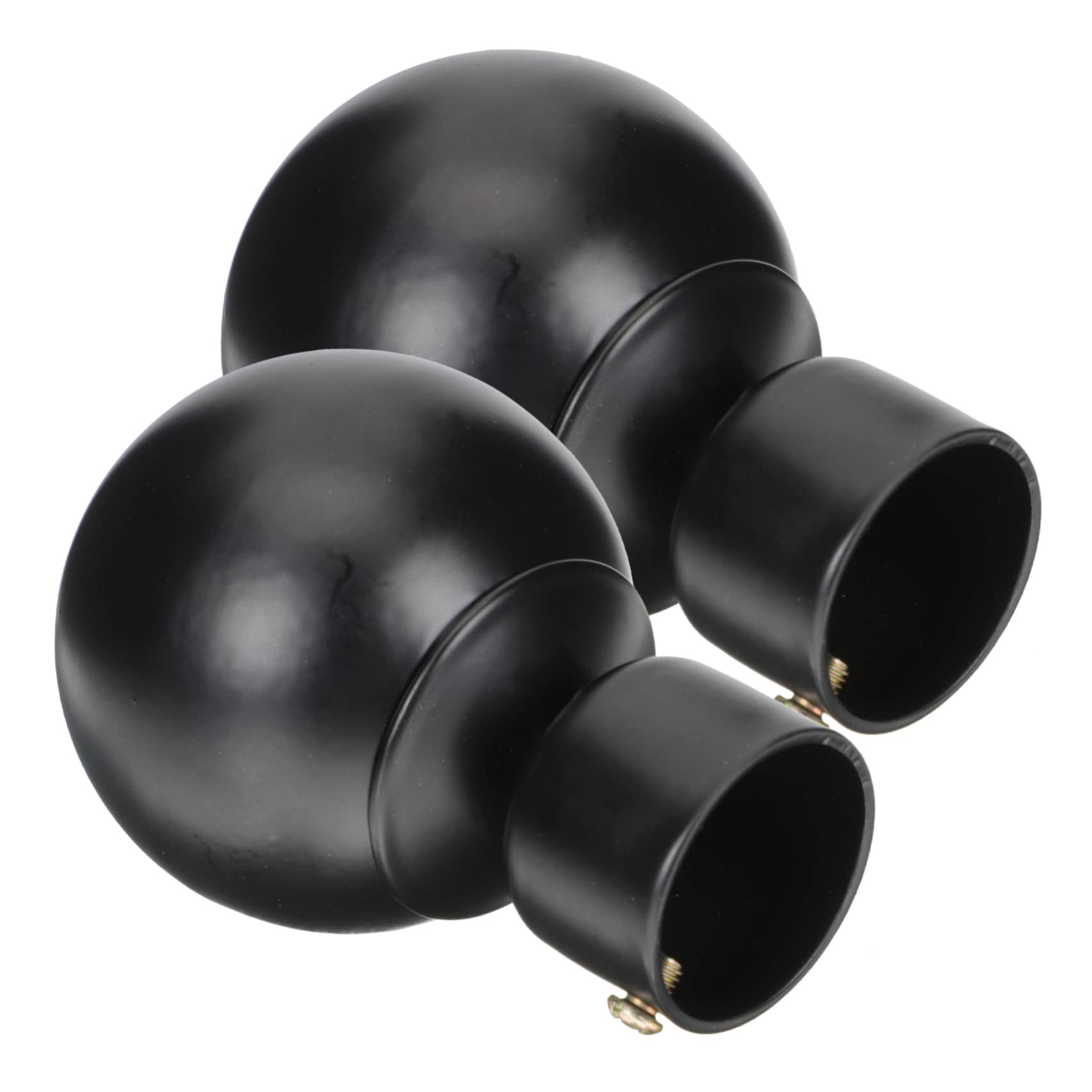 Luxshiny 2Pcs Iron Curtain Rod Decorative Finials Elegant End Caps for Curtain Decoration Design for Home Hotel Use for Homeowners