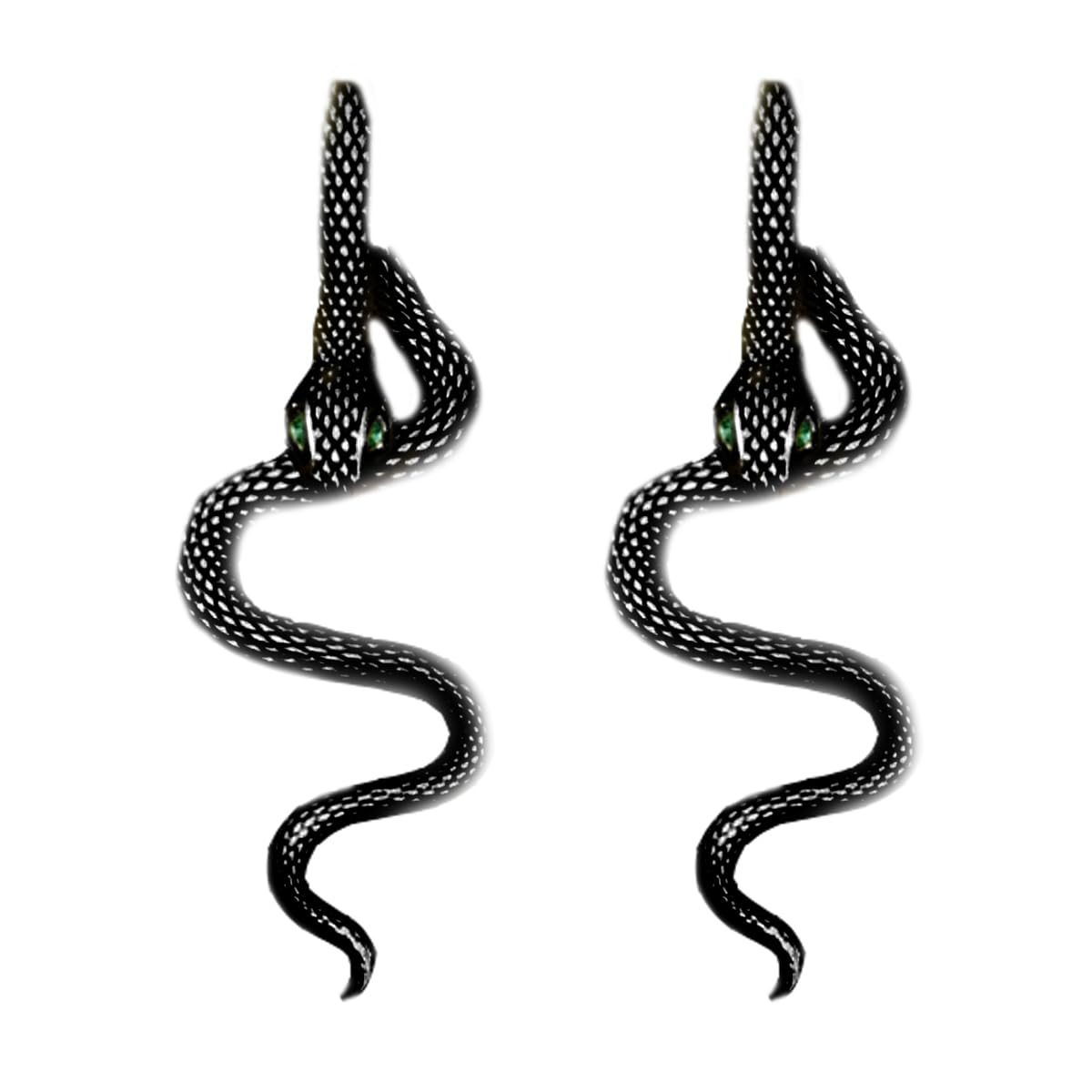 Retro Snake Earrings for Women Men Gothic Punk Rock Snake Stud Drop Earrings Halloween Jewelry Accessories Gift