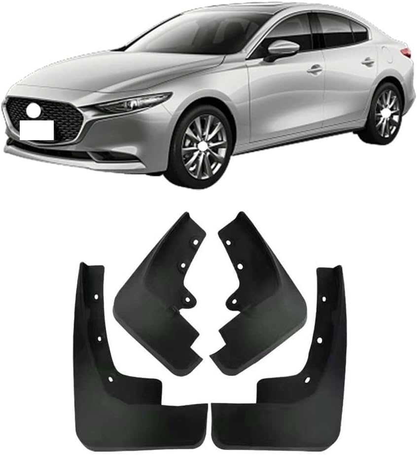 Garde-Boue pour Mazda 2 3 5 6 CX-3 CX-5 : Kit de 4 bavettes avant et arrière pour protection auto
