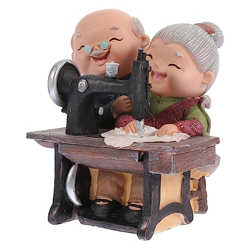 ULTECHNOVO 1Pieza Estatua de Resina para Decoración de Escritorio de San Valentín Detalles Exquisitos y Color Adorno de Hogar para Personas Mayores