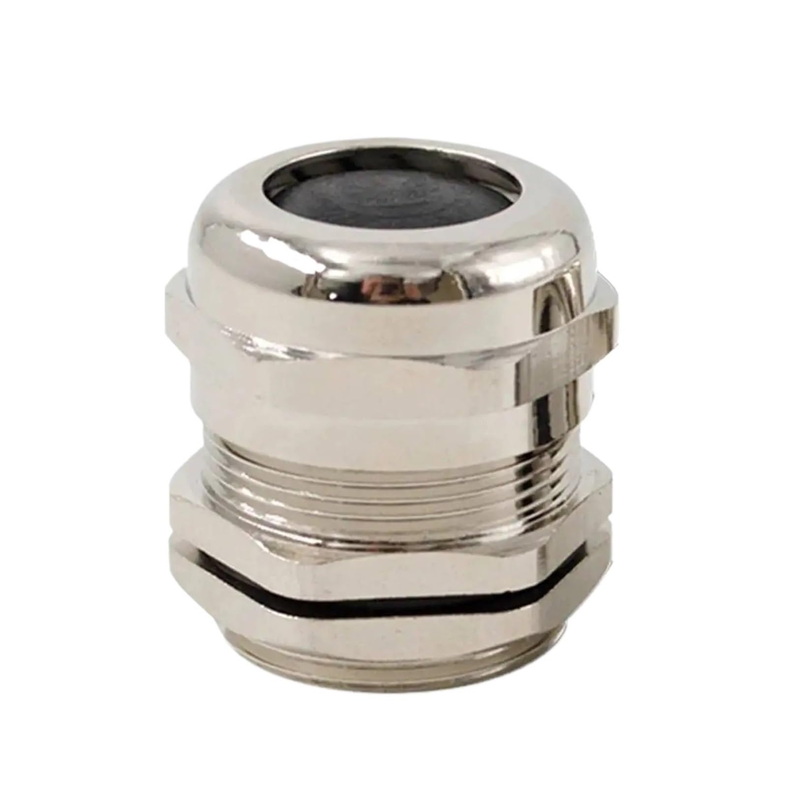 Pressacavo 10 pezzi M16*1.5 Connettore for cavo metallico in ottone nichelato Guarnizione for giunto impermeabile Scatola di premistoppa in acciaio inossidabile 304 PG Gland