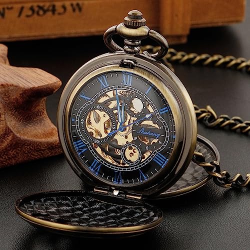 Reloj de bolsillo mecánico de acero inoxidable de alta calidad 4