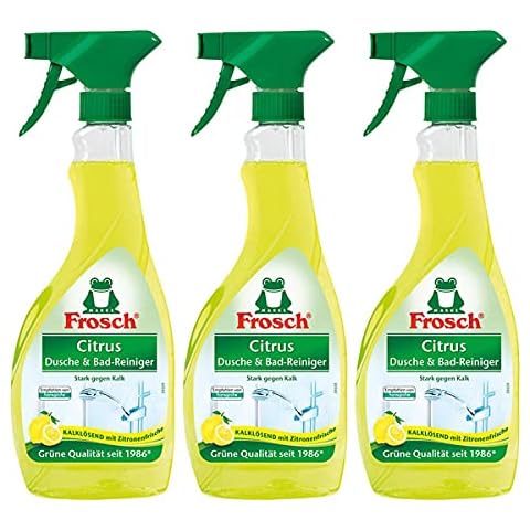 3x Frosch Citrus Dusche & Bad Reiniger 500 ml Sprühflasche Cover