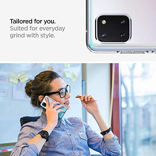 Image of NISHTECH for Samsung Galaxy Note 10 Lite Premium Transparent Hybrid Soft Slim Dust Proof Back Case Cover with Camera Protection