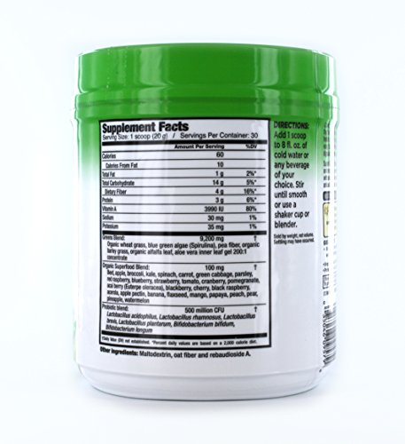 Country Farms 30 Servings Super Greens Drink Mix Natural Flavor, 21.2 Ounce
