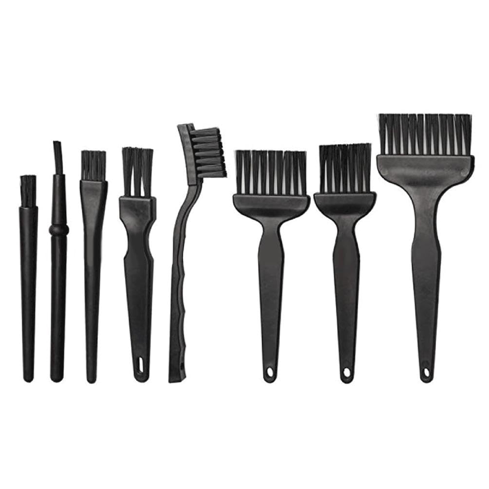 Woedpez 1Set Anti Static Brushes ESD PCB Circuit Board Cleaning Brush Kit Keyboard PCB Motherboards Cleaning Tool Set Black Anti Static Brushes for Pc to Clean Electronics-image-36
