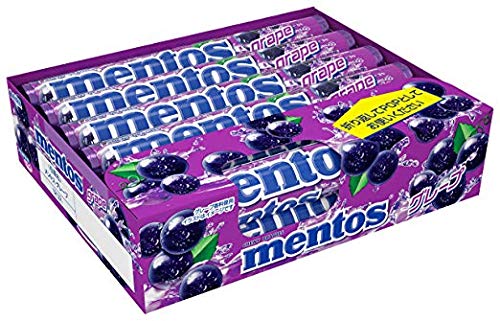 Mentos Grape Chewy Mint Candy Rolls, Japanese Grape, 1.32 Ounce/14 Pieces (Box Of 12 Rolls) #TOP16