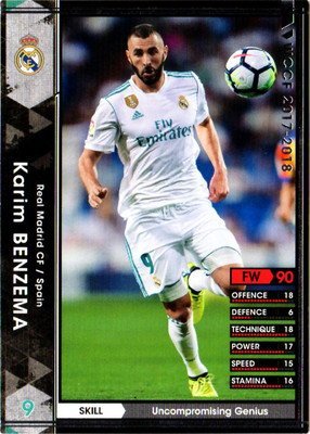 Amazon.co.jp: WCCF【17-18 / 254】カリム・ベンゼマ : スポーツ