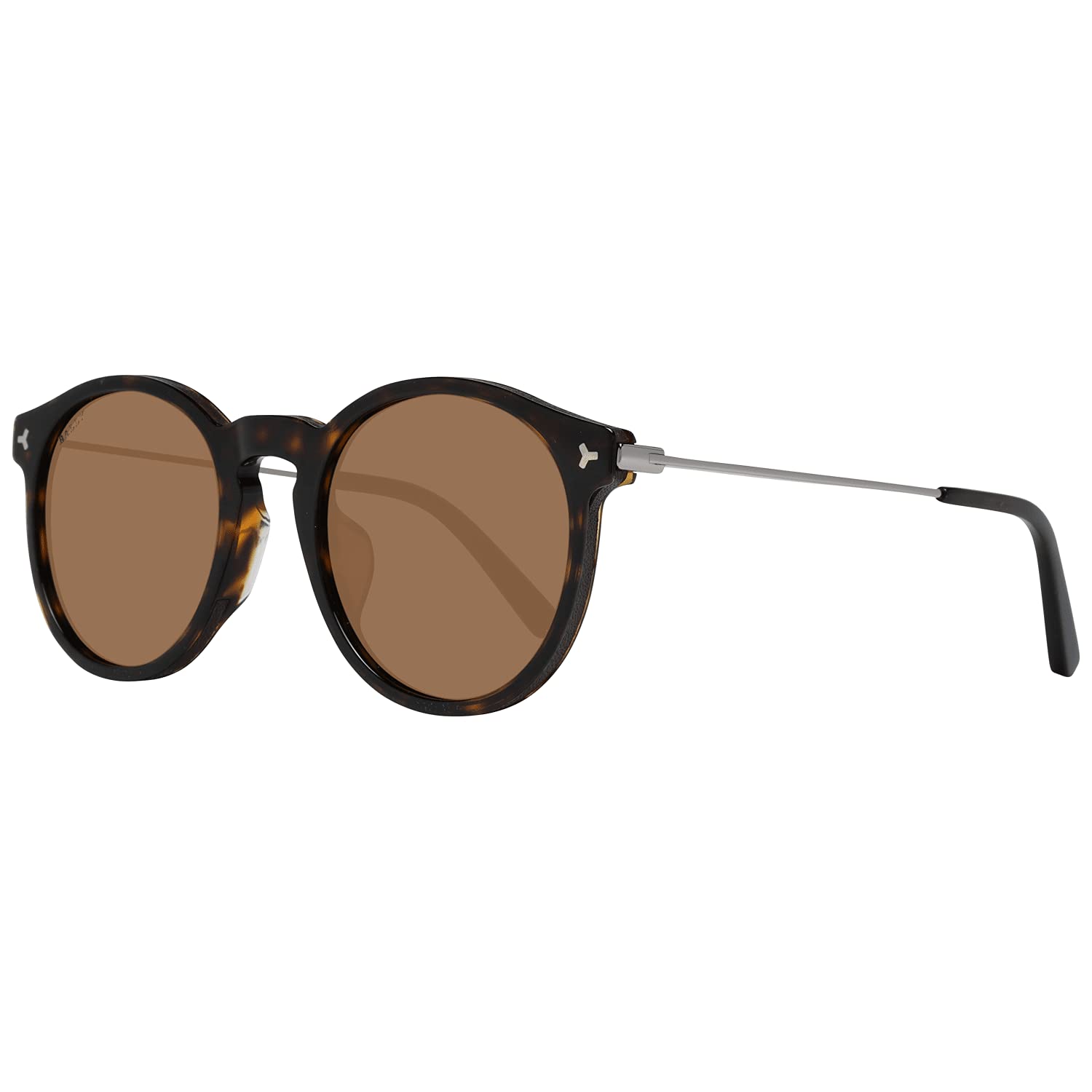 Sunglasses Bally BY 0009 -H 52E Dk. Havana, Brown Leather Trim, Gunmetal Temple/