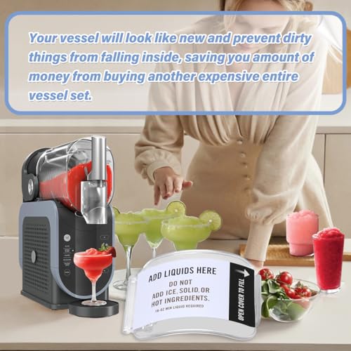 Tapa de repuesto para vaso Ninja Slushie 88 oz transparente miniatura 6