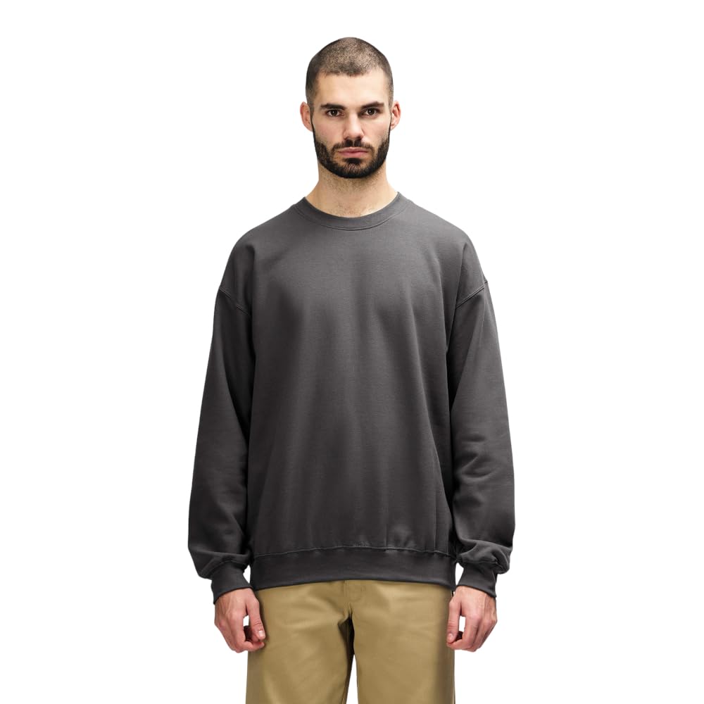 Gildan Mens Softstyle Crewneck Sweatshirt, Charcoal, L