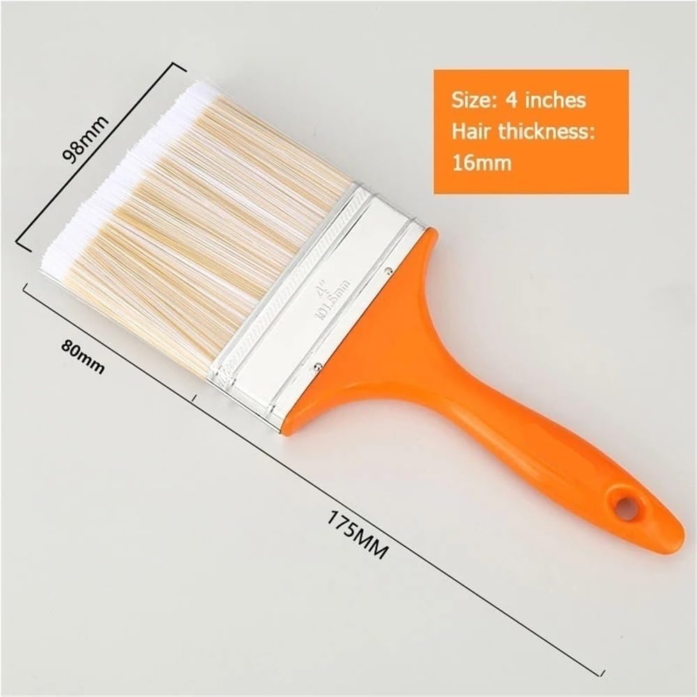 Pinceles for detalles finos for arte en lienzo Pinceles de cerdas suaves ultrafinas for proyectos de arte de decoración del hogar Trazo suave Mango ergonómico Diseño antigoteo Paredes Lienzo Muebles M