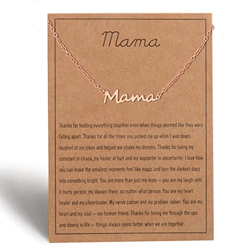 Mama Necklace for Women New Mom to Be Gift Mother Nekclace for Expecting Mom