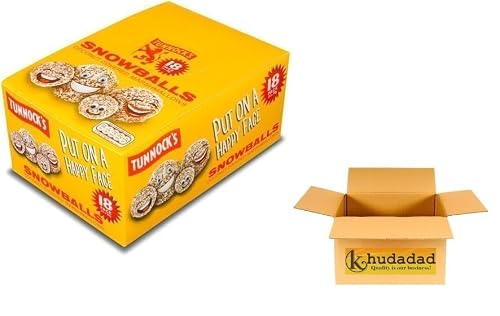 Image of Tunnock's Snowballs 18 Pack 30g Each | Milk Chocolate Covered Marshmallow & Coconut Treats | Classic British Sweet | Individually Wrapped for Sharing, Parties & Gifts (1 Box)