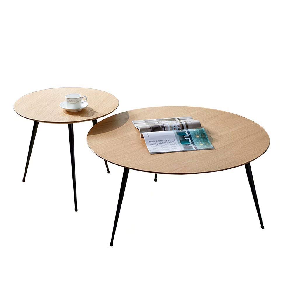 Table basse SENSEN en bois et métal : élégance industrielle pour votre espace café