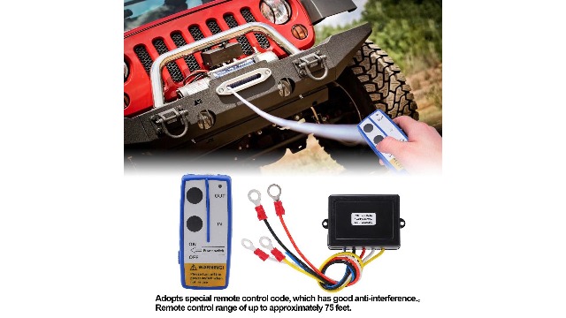 Kit Telecomando Wireless Per Verricello 12V/24V – Con Spia Luminosa E Portata 75ft