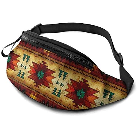 YEGFTSN Fanny Pack for Men & Women,Native American Indian Synthetic Casual Waist Pack Durable Belt Bag with Adjustable Strap & Headphone Hole for Running Hiking Cycling Traveling Cover