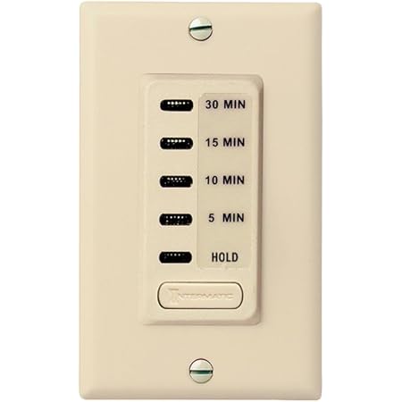 Intermatic EI200 5/10/15/30 Minute Electronic in-Wall Countdown Auto ...