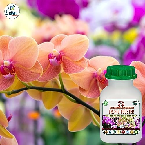 Image of Erwon Orchid Booster, Premium Essential Powerful Liquid Fertilizer for the Best Growth of Orchid Plants with Flowering Nutrients and Charged Micro-organism (100 ml)