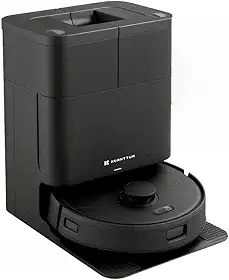 Robô Aspirador Pó Inteligente Wi-Fi Max Kuanttum X20 Pro Cor Preto 220V Integra Alexa Robot Vacuum MOP Passa Pano Autolimpeza Com Base Estação Água Quente