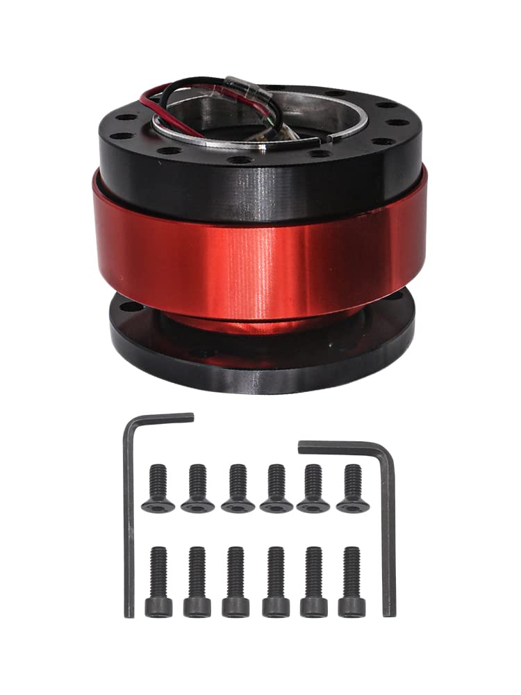 Kit de liberación rápida para volante Riloer UniVe-rs&al de 6 agujeros tipo snap off Boss para carrera/rally/automovilismo