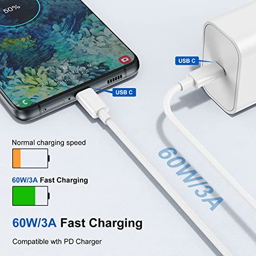 2Pack USB C Ladegerät Ladekabel für iPhone 17 16 15/17 16 15 Pro/17 16 15 Pro Max/Plus,2Pack 20W USB C Power Adapter Schnellladekabel für iPad Pro/Air/10.Generation,Schnellladegerät mit Kabel 2M