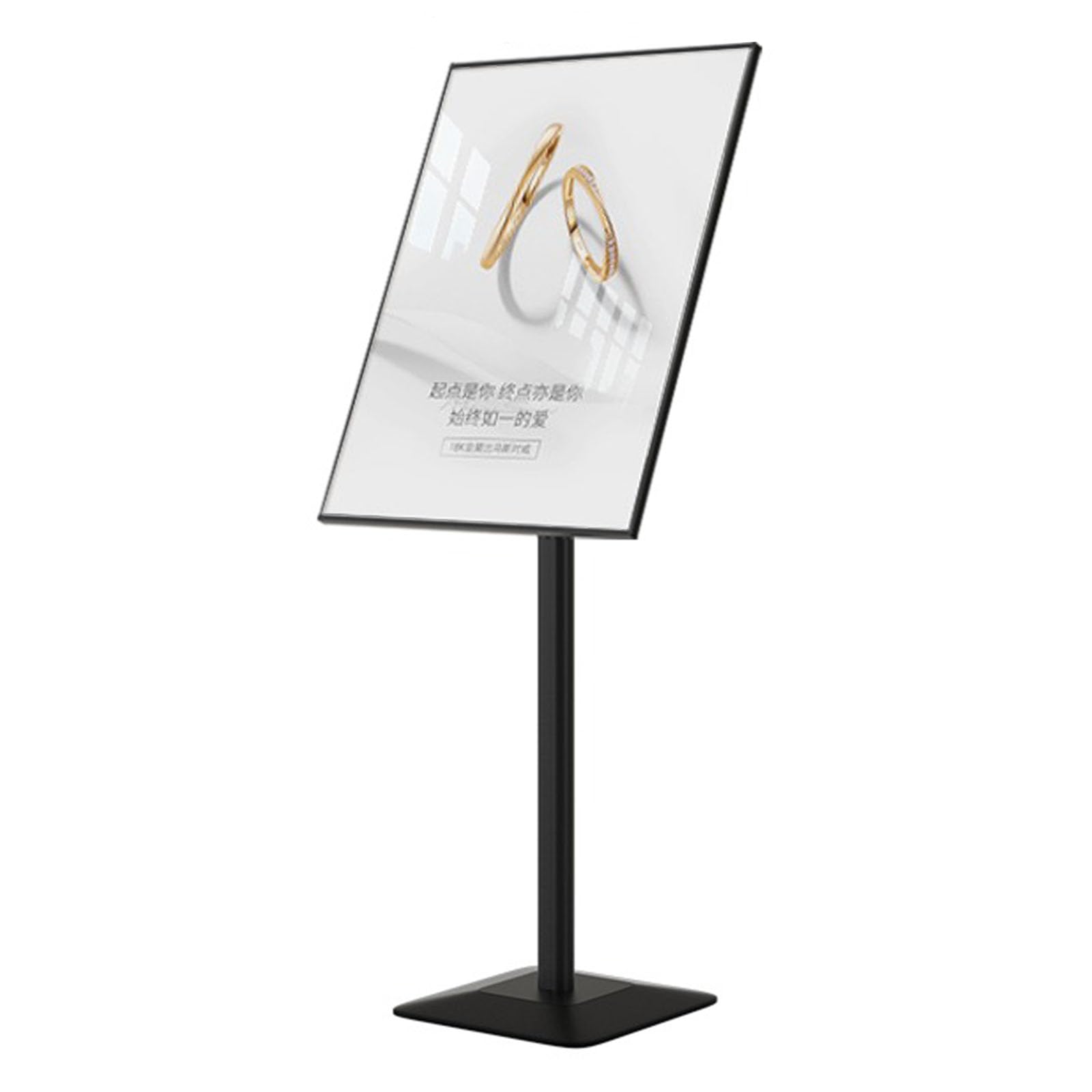 Support de panneau sur pied réglable 23,62x35,43 pouces pour affichage extérieur robuste
