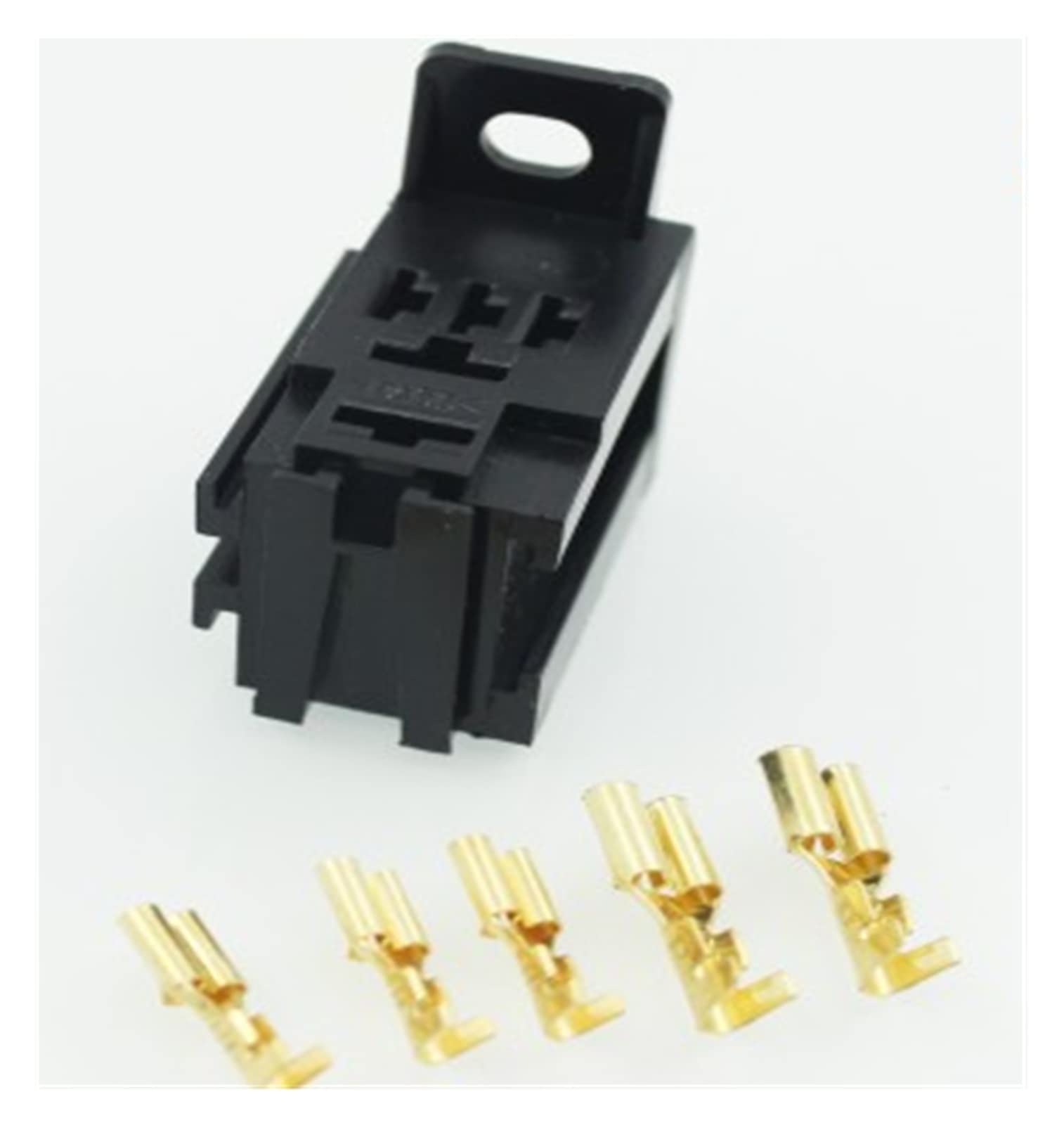 MIELEU 2 unids/Lote, Toma de relé de automóvil, Terminal de Cobre con Cable, 4 Pines, 5 Pines, relé de Coche, Hembra de (Color : 5pin)