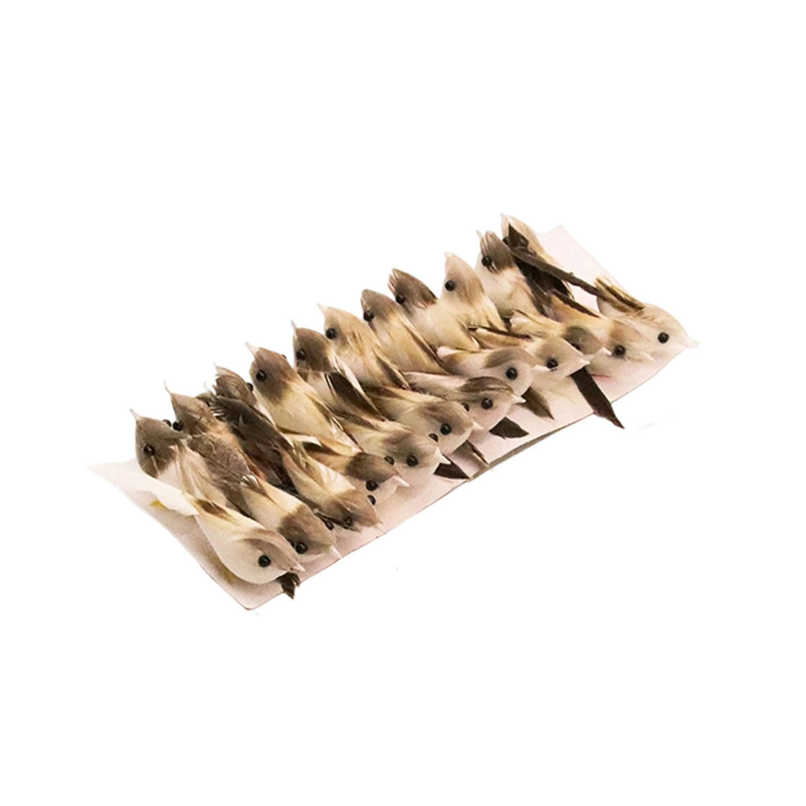 6 / 24Pcs Simulated Sparrows Miniature Figurines for Garden Yard Festival Decor Artificial Birds Faux Sparrows Decorative Bird Figurines Simulated Birds Realistic Bird Replicas Garden Decoration Home