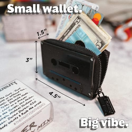 Image of Fydelity Retro Cassette Tape Cute Wallet for Women Kawaii Cool Small Gift