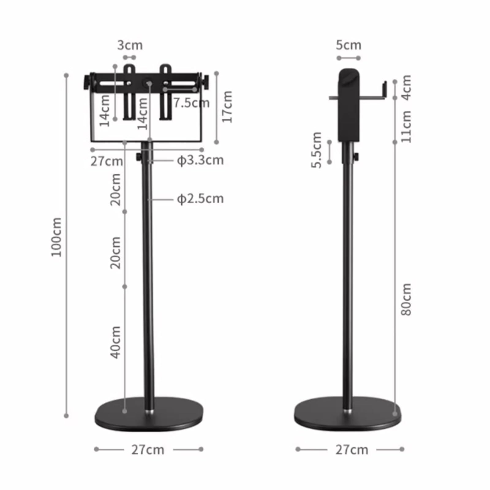 Supporto per Proiettore Staffa for proiettore Proiettore domestico da parete a soffitto, da pavimento a soffitto, da comodino, senza perforazione, posizionamento del proiettore, vassoio da tavolo, rac