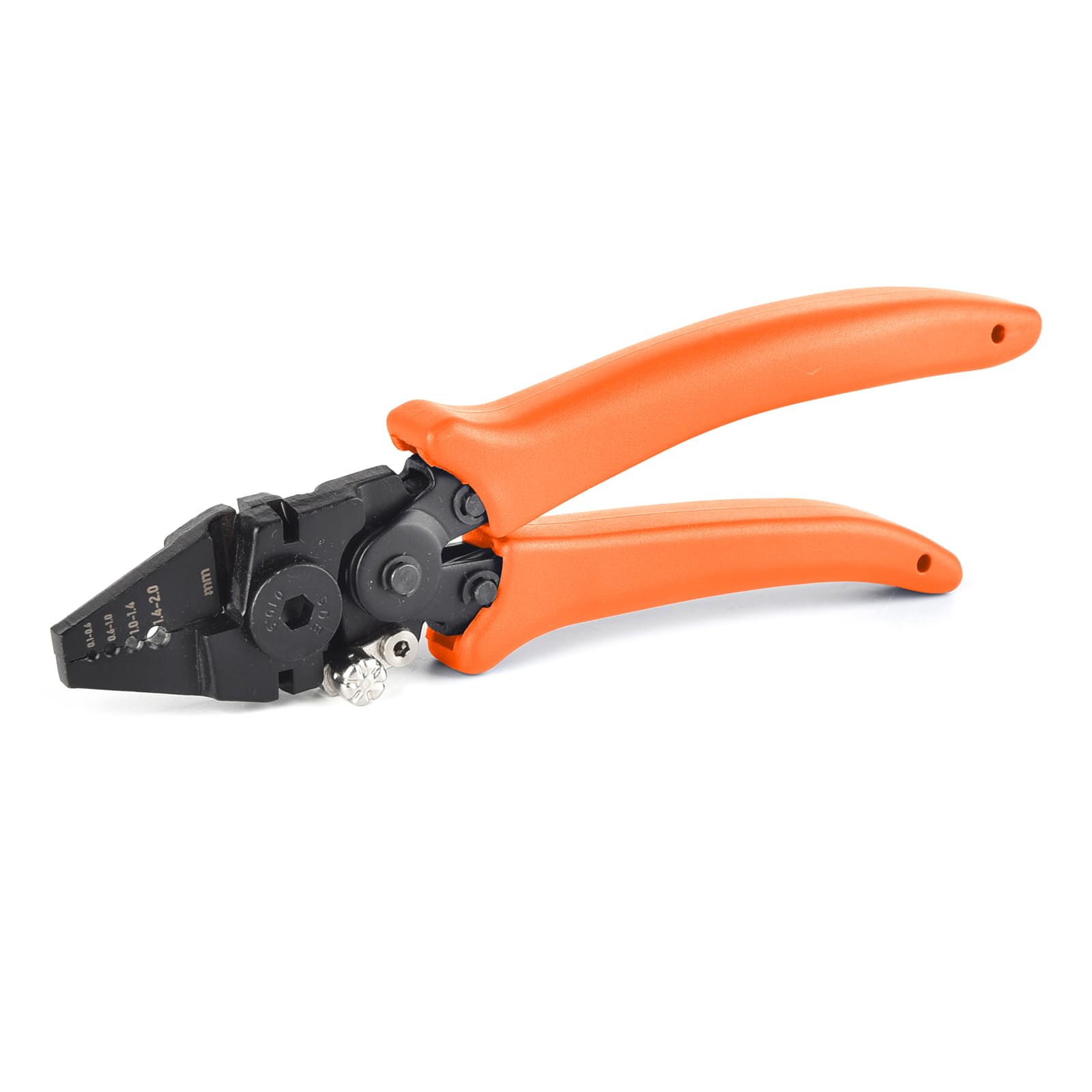 Buxuaaaa Crimping Pliers Steel Wire Cutter Crimper Tool For M 0.2-M 1.5 Aluminium Sheath Crimpers For Project Aluminum Alloy Fishing Pliers