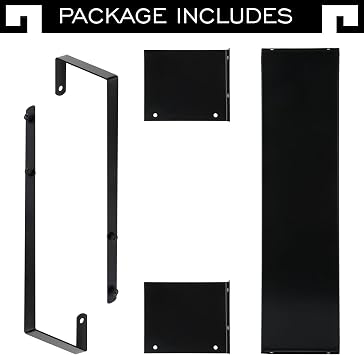 Lineshading Office Cubicle Shelf Storage Organizer Hanging File Organizer Cubicle Hanging Shelf Accessories Storage Bookshelf with Hooks for Home Desk (Black,36)