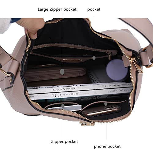 Image of MKF Collection Hobo Bag for Women & Wristlet Wallet Set, Vegan Leather Handbag Purse Set, Shoulder bags by Mia K