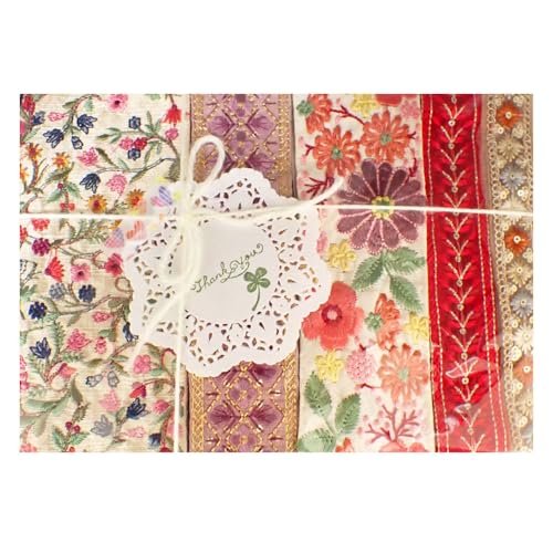 インド刺繍リボン はぎれ 福袋 50ｃｍ10種類入り はぎれセット お試しに 商用利用可のサムネイル