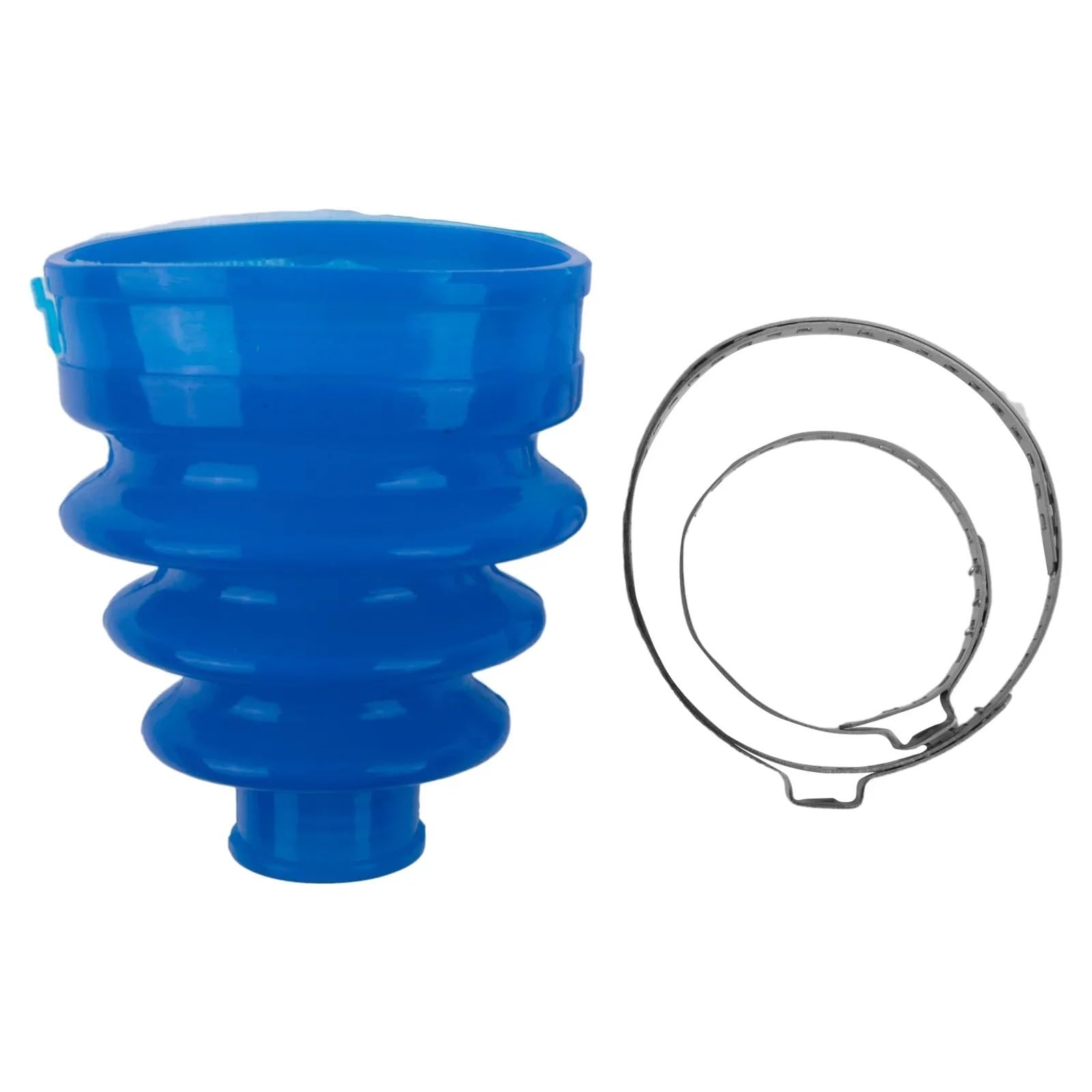 Soufflet De Cardan Arbre de transmission à joint constant en silicone + 2 colliers de serrage + soufflet de direction à crémaillère en métal et accessoire de pignon