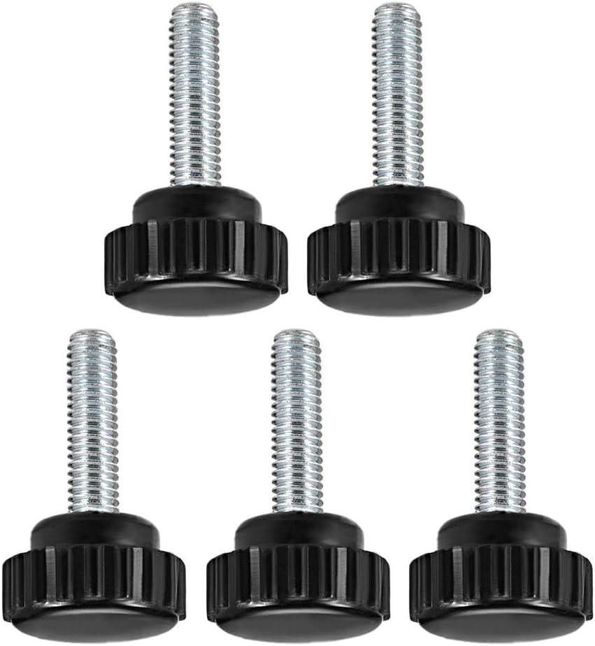 MACHSWON Knurled Clamping Knobs Saw Drill Press Lathe and Routing Jigs Packaging Machinery Printing Equipment Hand Clamping Handle Bolt Hand Knob Screw Replacement Parts M6 x 20mm 5pcs