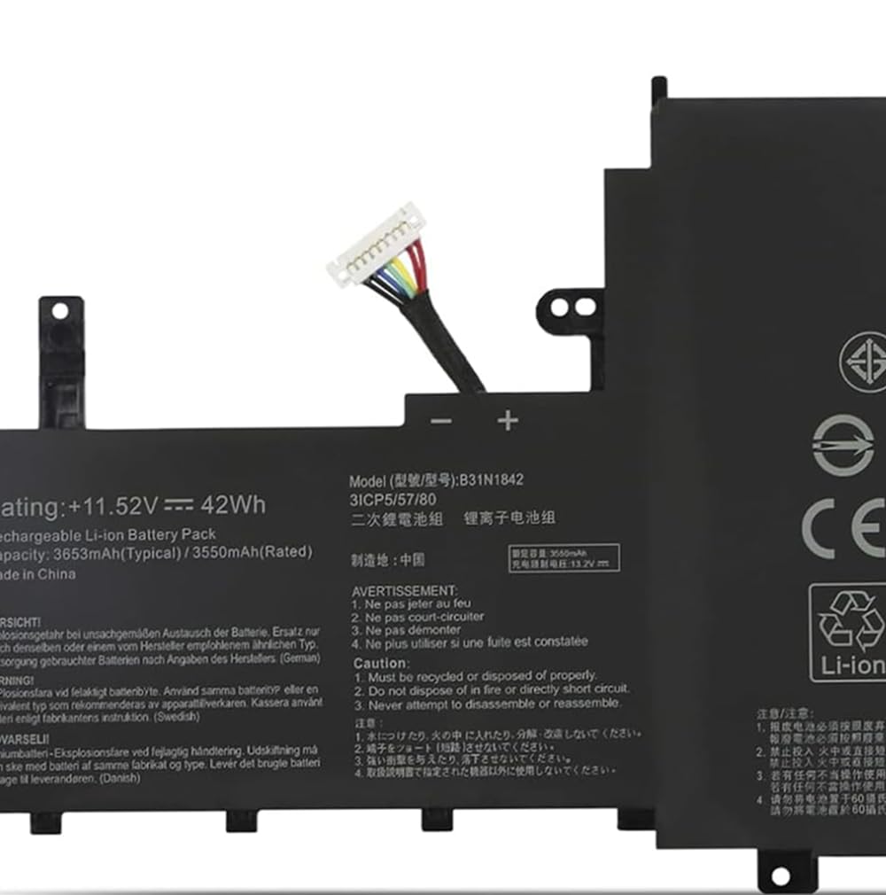 Batteria Per PC Portatile ASUS VivoBook S15 B31N1842 - 11.52V/42Wh, Per Modelli V5050, S5500, X513, X531, S531, V531