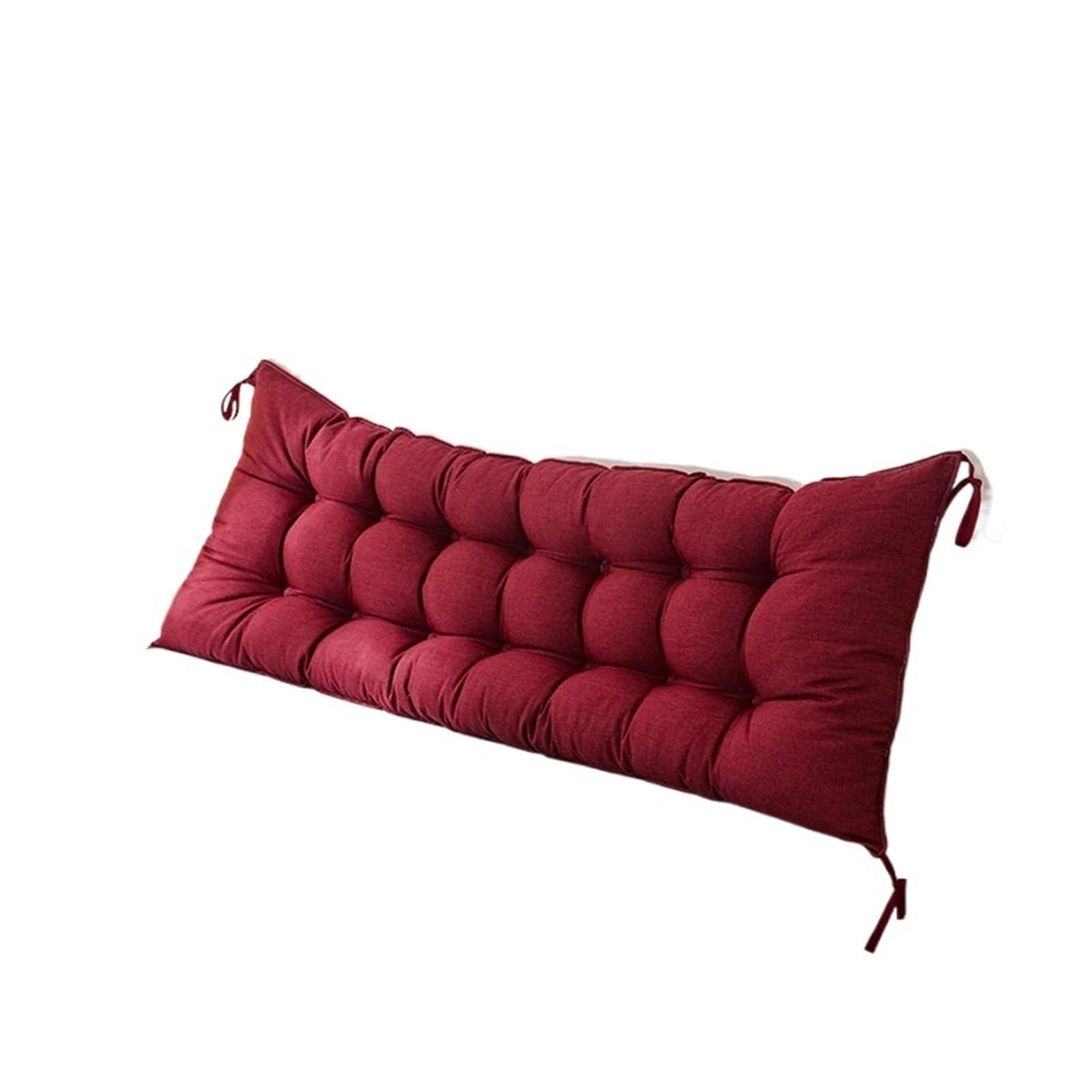 GMGQJST Headboard Pillow Rectangular Headboard Reading Body Pillow Chair Bedside Lumbar Chair reading pillow Wedge Backrest Pillow Household Decor(Waterproof red,150x50cm)