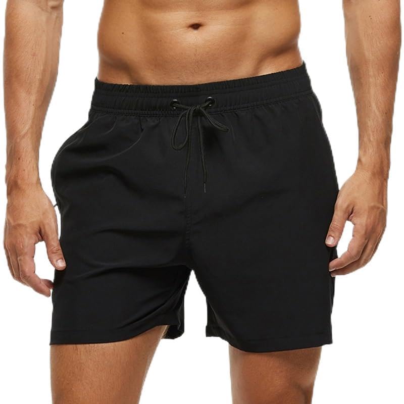 Pantalones Cortos De Natación Verano for Hombre, Moda Deportiva, Transpirable, Cintura Elástica, Forro Malla con Bolsillo, Bermudas Masculinas para Nadar