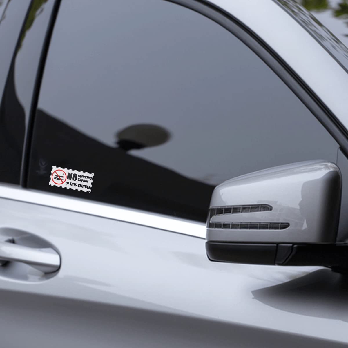 No Smoking In Vehicle Stickers Vinyl Decal Car Window Door Delivery Store 2pk 493025635364 - Foto 3